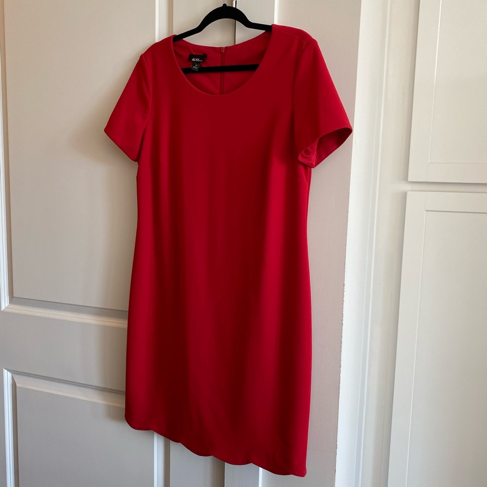ALYX Red Scallop Hem Dress - Picture 6 of 9